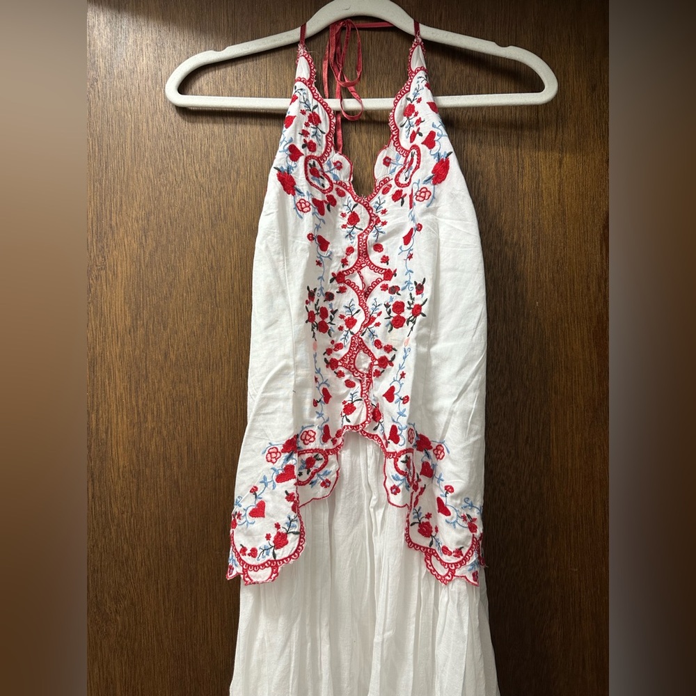 FREE PEOPLE NWT Valenciana White Midi Dress - Picture 5 of 9